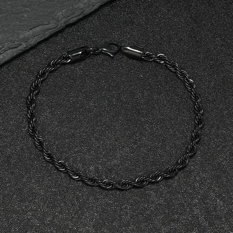 Men's black bracelet 