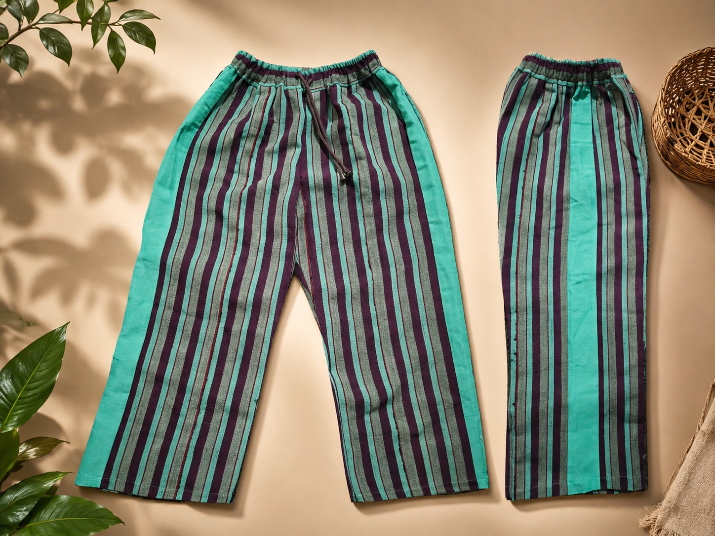 Female aso oke pants