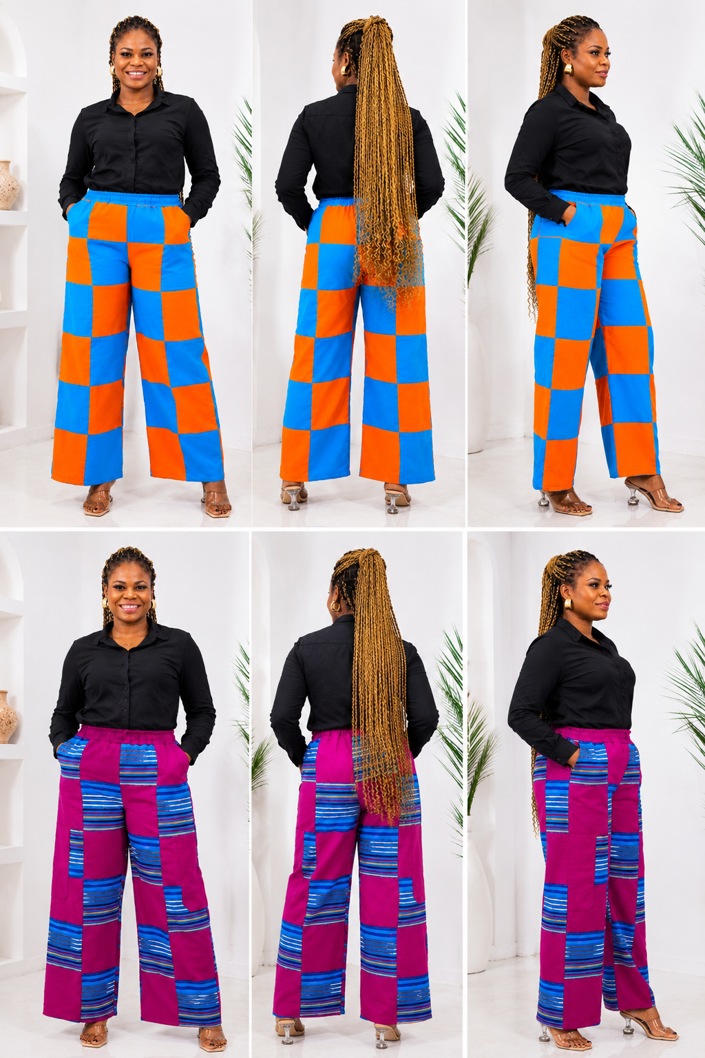 Aso oke basket pants