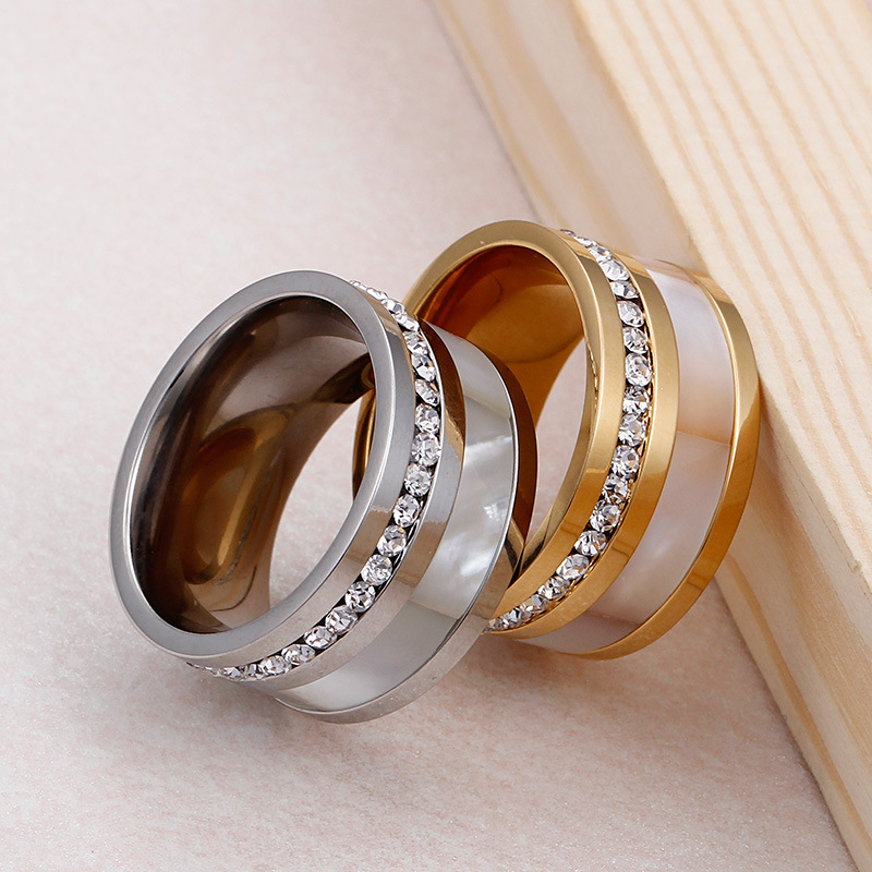 Band Ring with stones 