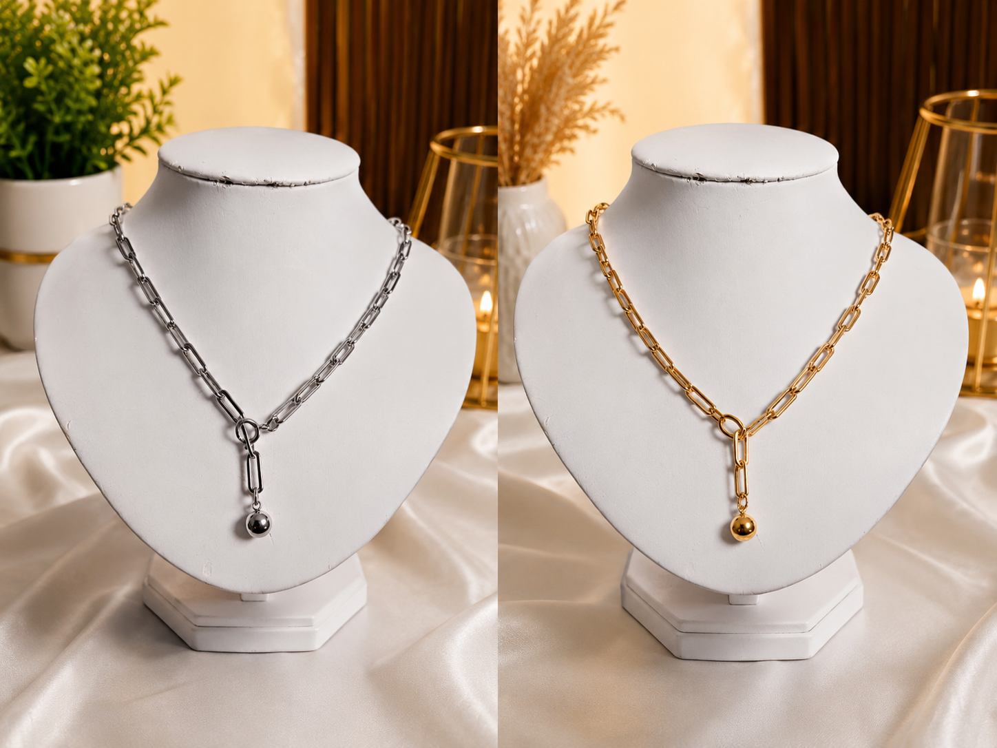 High grade titanium steel plated chain