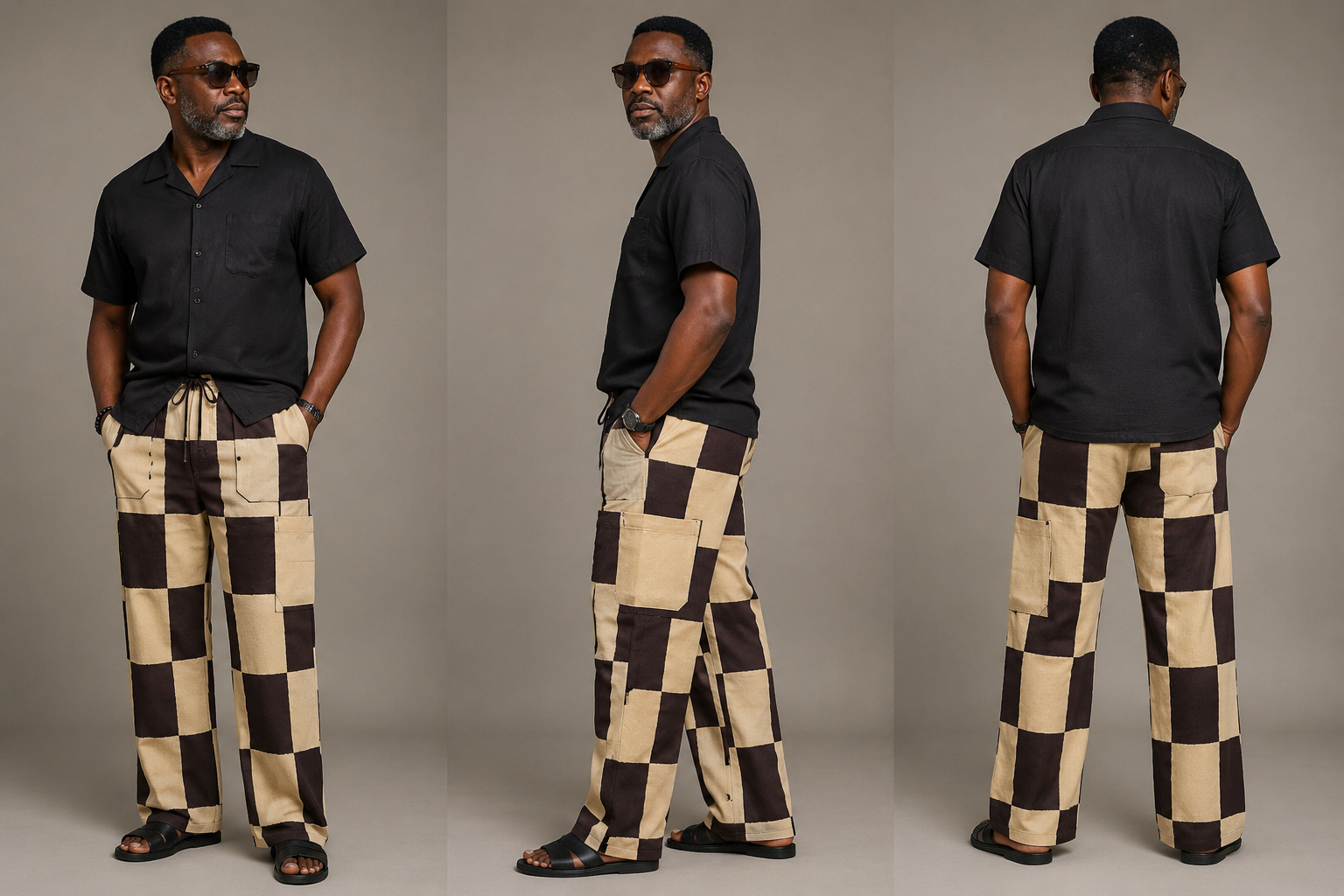 Aso oke basket pants for men 