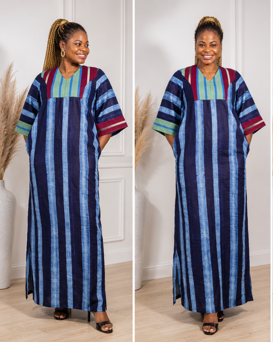 Long adire gown