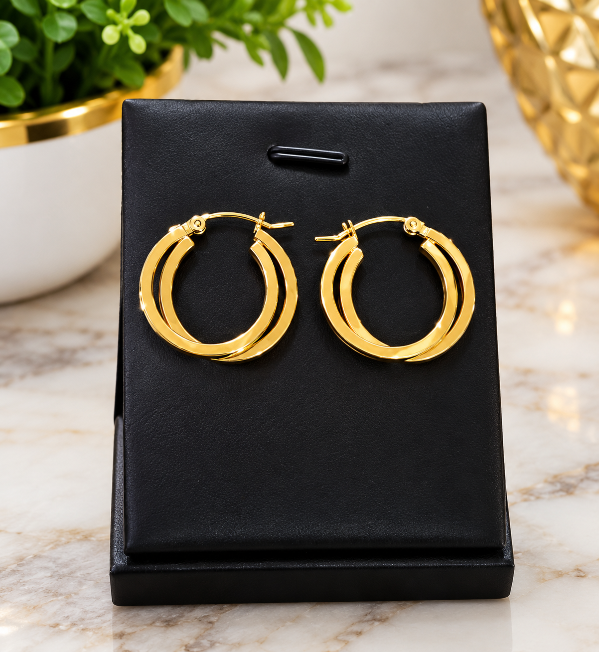Double loop earrings 