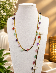 Coloured bead chain set