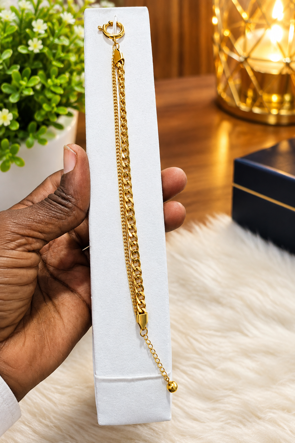 Double chain bracelet