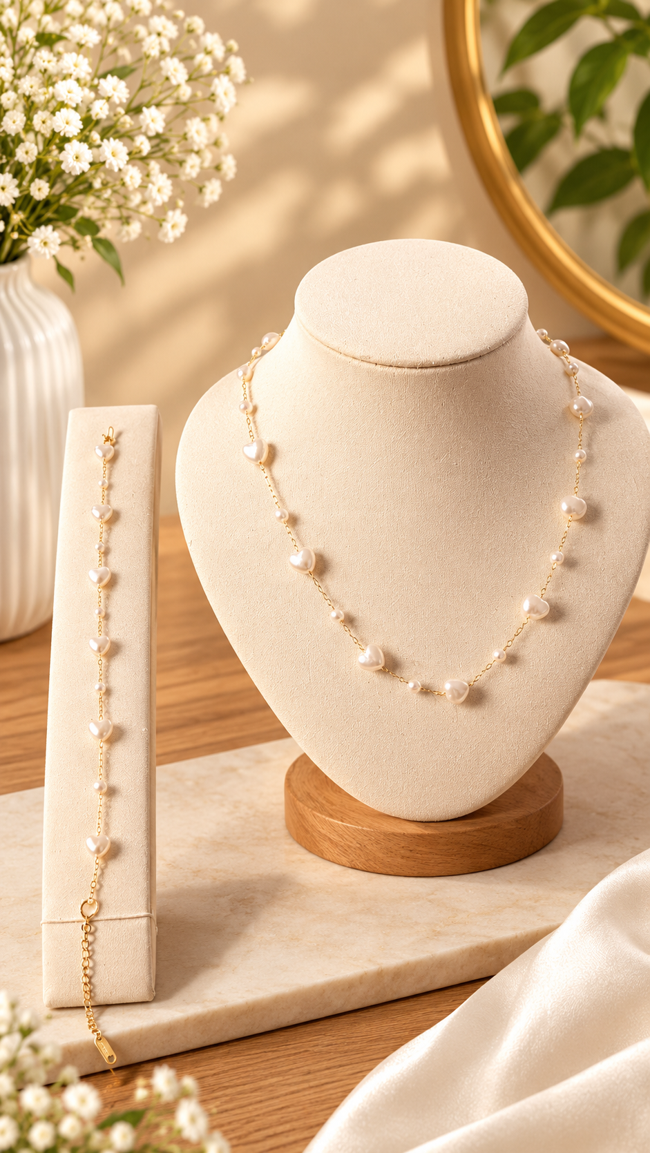 Pearl heart set
